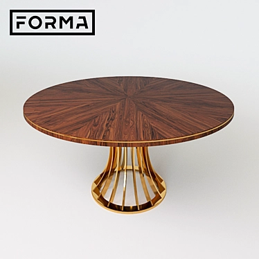 Prime Dining Table: Forma PRM-09 3D model image 1 