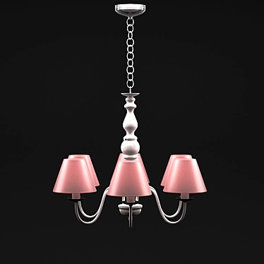 Elegant Vintage Chandelier 3D model image 1 