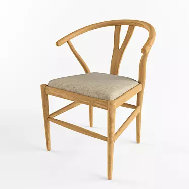 Eco-Chic Chair: Sustainable Style 3D model image 1 