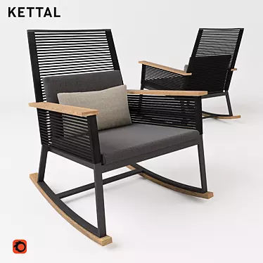 Kettal Landscape Rocker 3D model image 1 