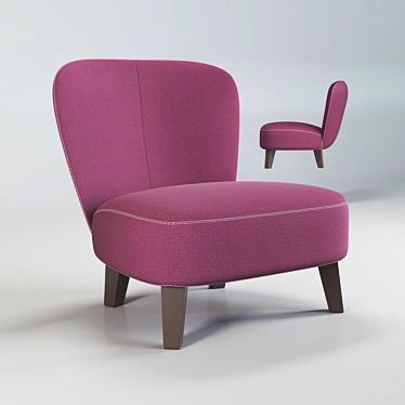 Elegant Casablanca Armchair by NextForm 3D model image 1 