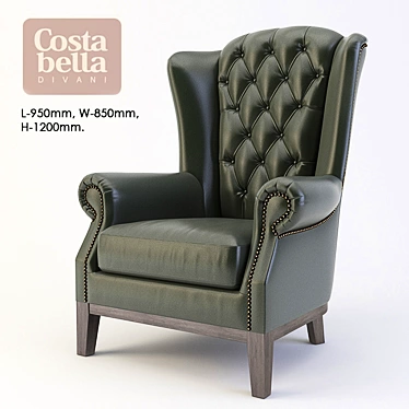 Costa Bella Lord Chair- Luxurious and Stylish 3D model image 1 