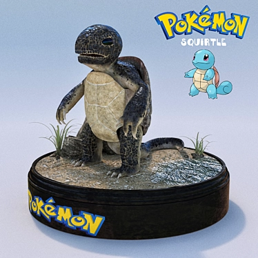 Aquatic Fighter: Squirtle 3D model image 1 