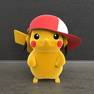 Collectible Pokemon Pikachu Plush 3D model image 1 