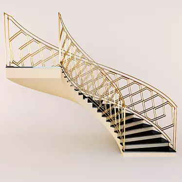 EasyStep Staircase: Simplify Your Ascending Journey! 3D model image 1 