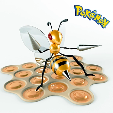 Beedrill Figurine: Deadly Insect Pokemon 3D model image 1 