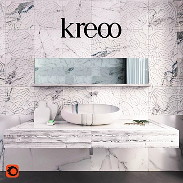 Kreoo Gong Console Set 3D model image 1 