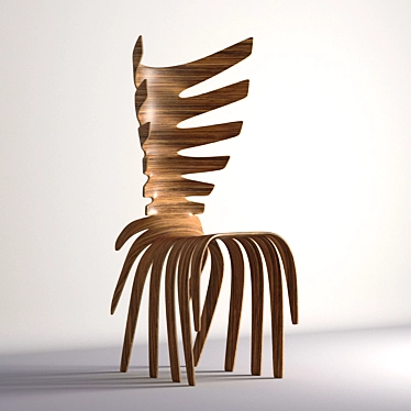 Italian Designer Saracino's Chair-Centipede 3D model image 1 