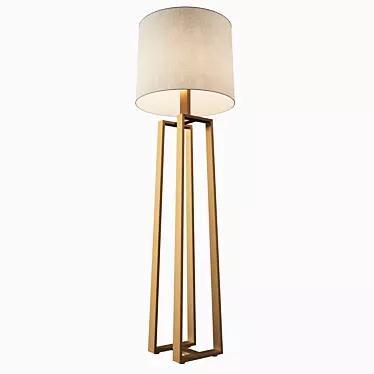 Sleek Elegance: Holly Hunt Helena Floor Lamp 3D model image 1 