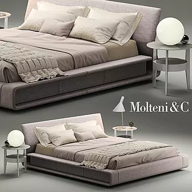 Molteni Bed Clip 3D model image 1 