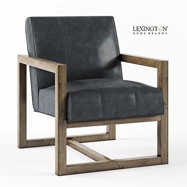Sophisticated Harrison Leather Chair 3D model image 1 