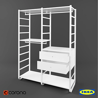 Ikea Elvarli Combination System 3D model image 1 