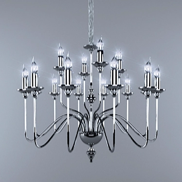 Ideal Lux ARTU 16-Light Chandelier 3D model image 1 