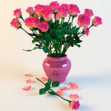 Blooming Beauty: Stunning Russian Roses 3D model image 1 