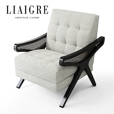 Italian 1950s Modern Armchair 3D model image 1 