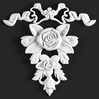 Elegant Ornamental Accent 3D model image 1 