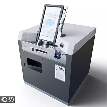 Chase Banking Kiosk: Vray & Corona 3D model image 1 