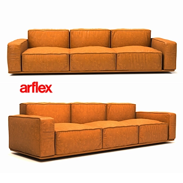 Arflex MARECHIARO XIII: Luxe Comfort Sofa 3D model image 1 