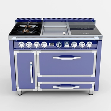 Tuscany Range: Traditional Elegance & Powerful Burners 3D model image 1 