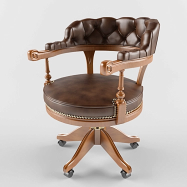 Classic Visitor Chair by Leonardo Mascheroni 3D model image 1 