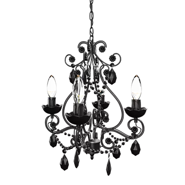 Elegant Mini Chandelier for Mirabella Light 3D model image 1 