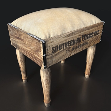 Vintage Southern Bottlers: Unwrapped Textures 3D model image 1 