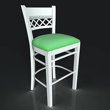 Edinburgh Bar Stool: Stylish and Functional 3D model image 1 