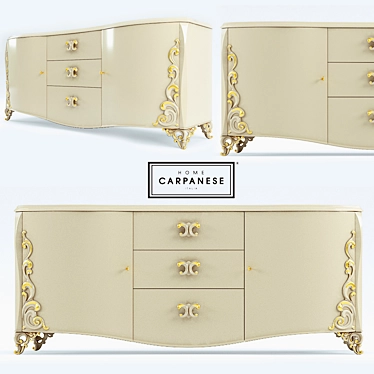 Elegant Carpanese Dresser | Classic Collection 3D model image 1 