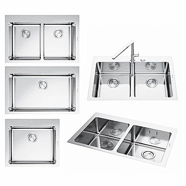 Barazza Kitchen Sink Set 3D model image 1 