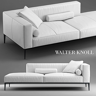 Elegant Walter Knoll Sofa 3D model image 1 