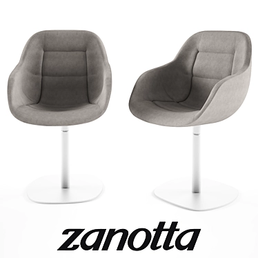 Zanotta Eva: Iconic Italian Design 3D model image 1 