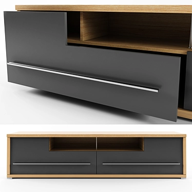 TV Stand: Sleek and Stylish 3D model image 1 