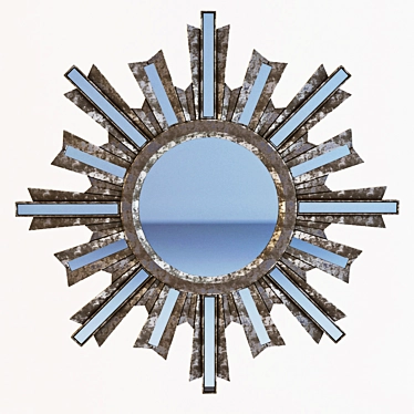 Sunburst Splendor: Bridgnorth Mirror 3D model image 1 