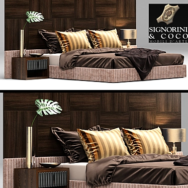 Voyage Luxe Bed: Signorini & Coco 3D model image 1 