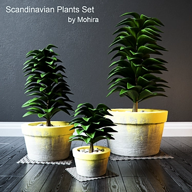 Botanical Bliss: Stunning Plants Set 3D model image 1 