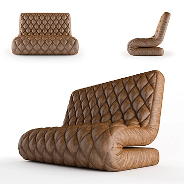 Luxury Accent Sofa 3D model image 1 