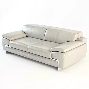 Italian Leather Sofa: Oregon II 3D model image 1 