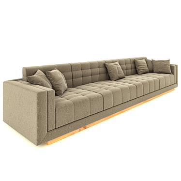 Modern Style 5-Seater Sofa 3D model image 1 