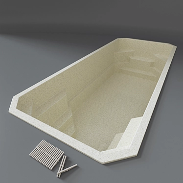 Drain Grating for Pool 3D model image 1 