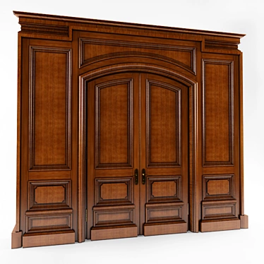 Classic Entrance Door 3D model image 1 