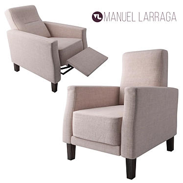 Manuel Larraga Riga Relax Chair 3D model image 1 