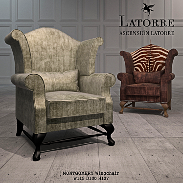 Luxury Armchair: Ascension Latorre 3D model image 1 