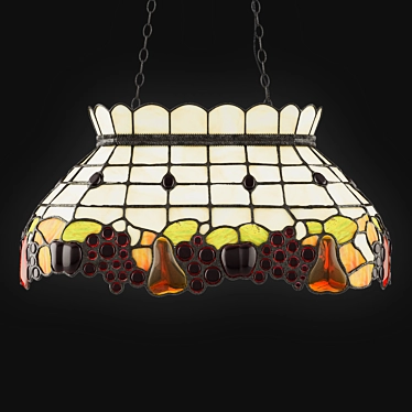 Tiffany Style Stained Glass Chandelier - Svetresurs 850-803-03 3D model image 1 