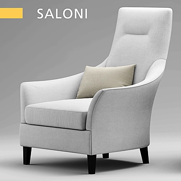 Elegant Armchair for Salon 3D model image 1 