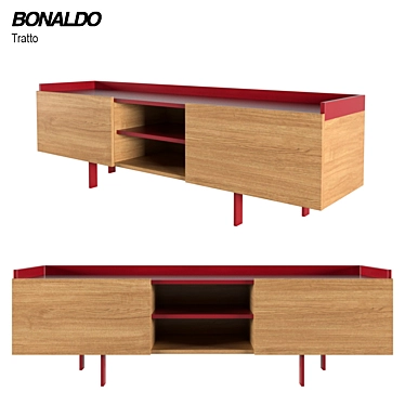 Modern Tratto 220 Chest - BONALDO 3D model image 1 