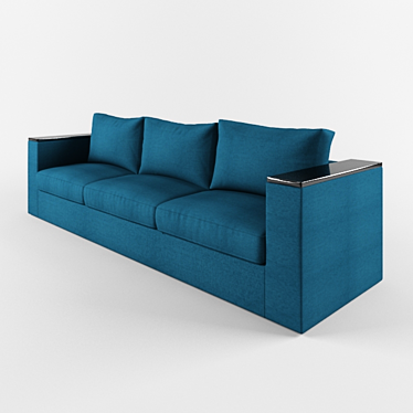 Comforto Velvet Sofa 3D model image 1 