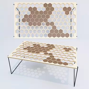 Title: Honeycomb Coffee Table 3D model image 1 