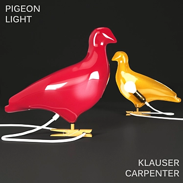 Urban Pigeon Lamp 3D model image 1 