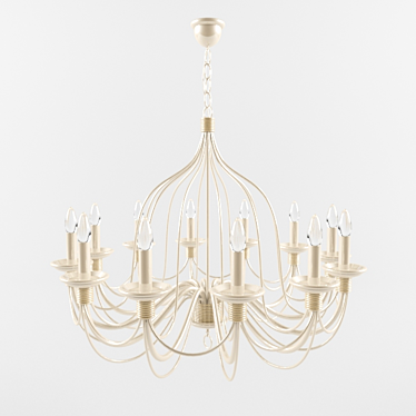 Ideal Lux Corte 12(8) Pendant Chandelier 3D model image 1 