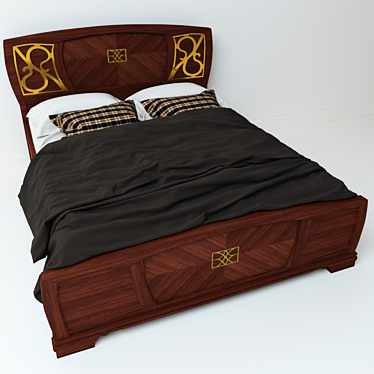 Tosca Dalcin Bed - 180x200 Size 3D model image 1 